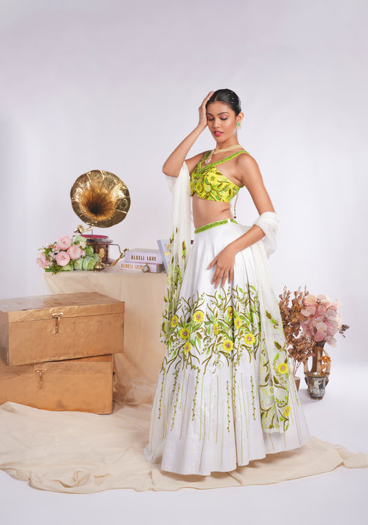 Albeli’s Mystic Meadow Lehenga
