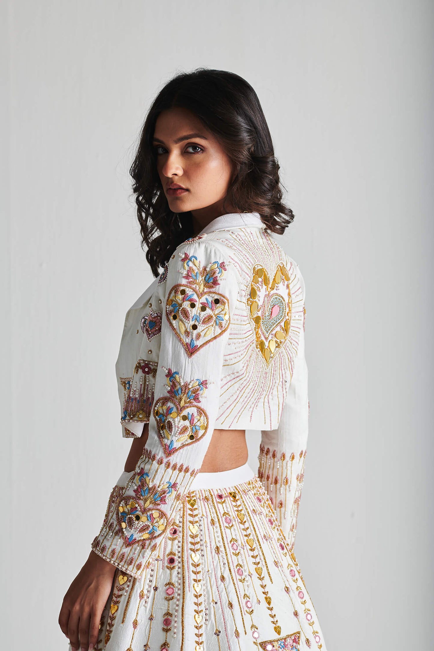 SNOWFLAKES IN SPRING with blazer