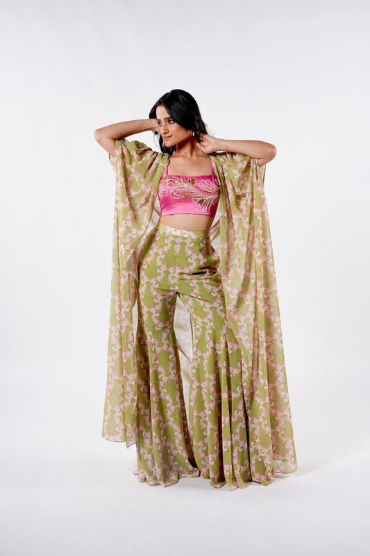 Blush set with shrug