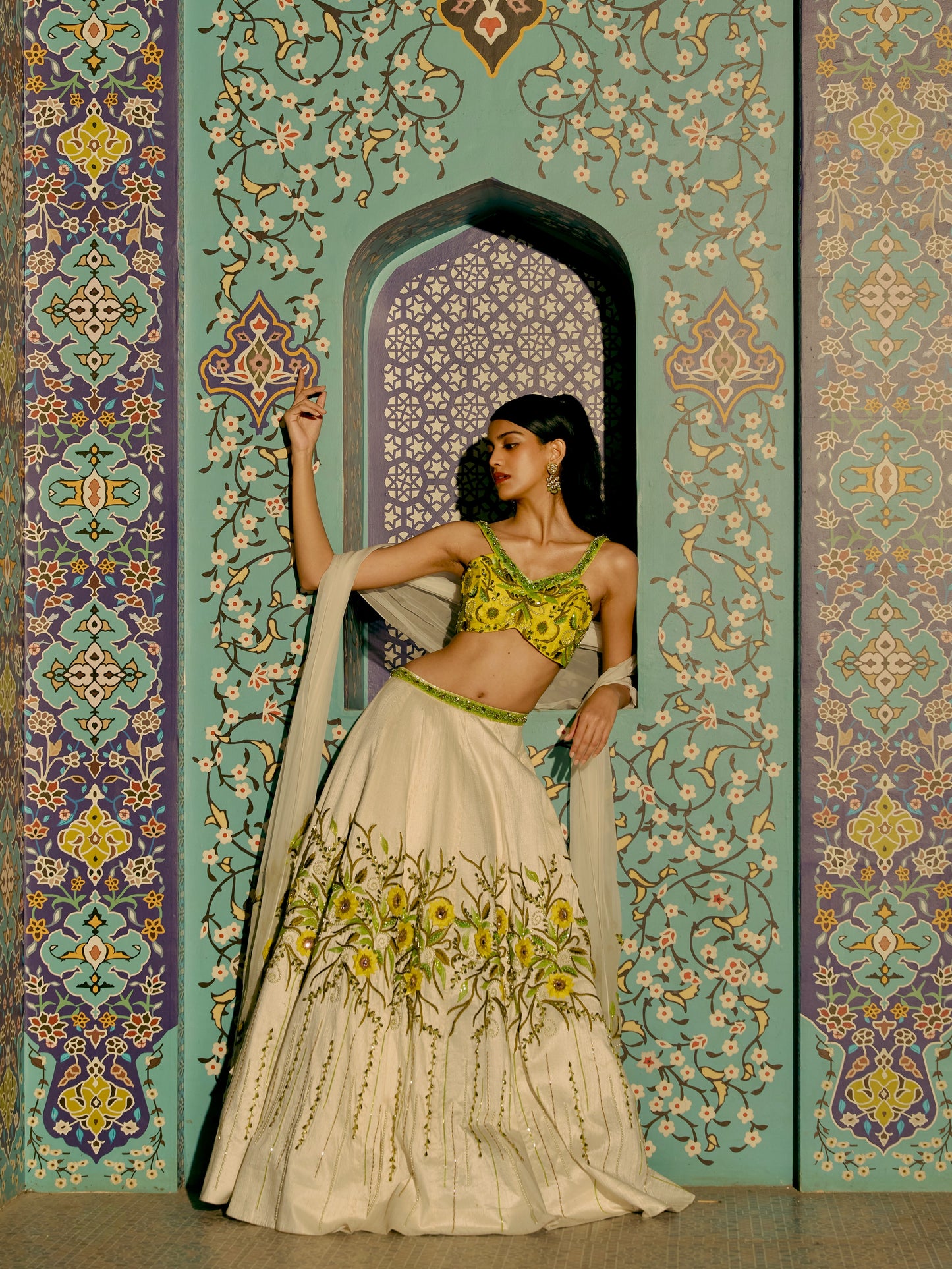 Albeli’s Mystic Meadow Lehenga